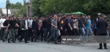 Azov dənizində dron hücumunda həlak olan Məhəmməd Əliyev Zaqatalada dəfn olunub