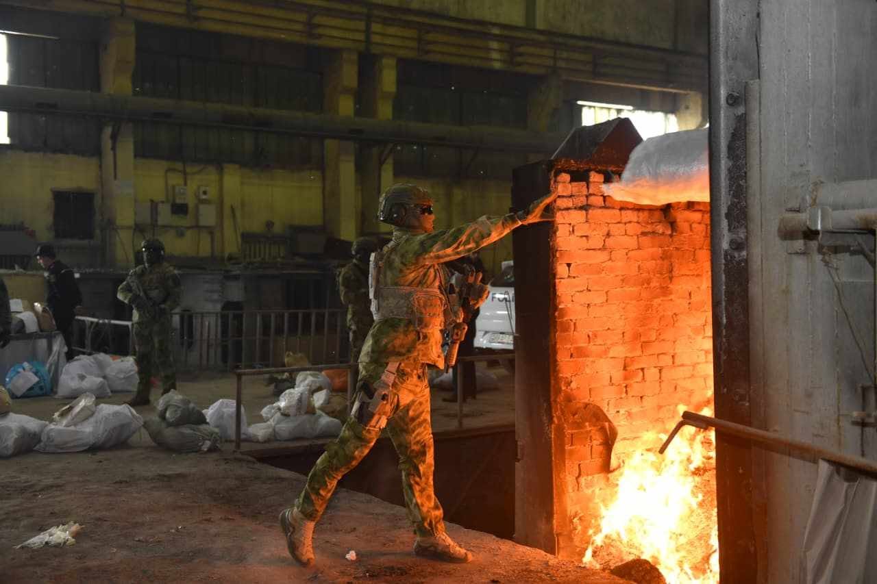 Külli miqdarda narkotik vasitə, psixotrop maddə və onların prekursorları məhv edilib