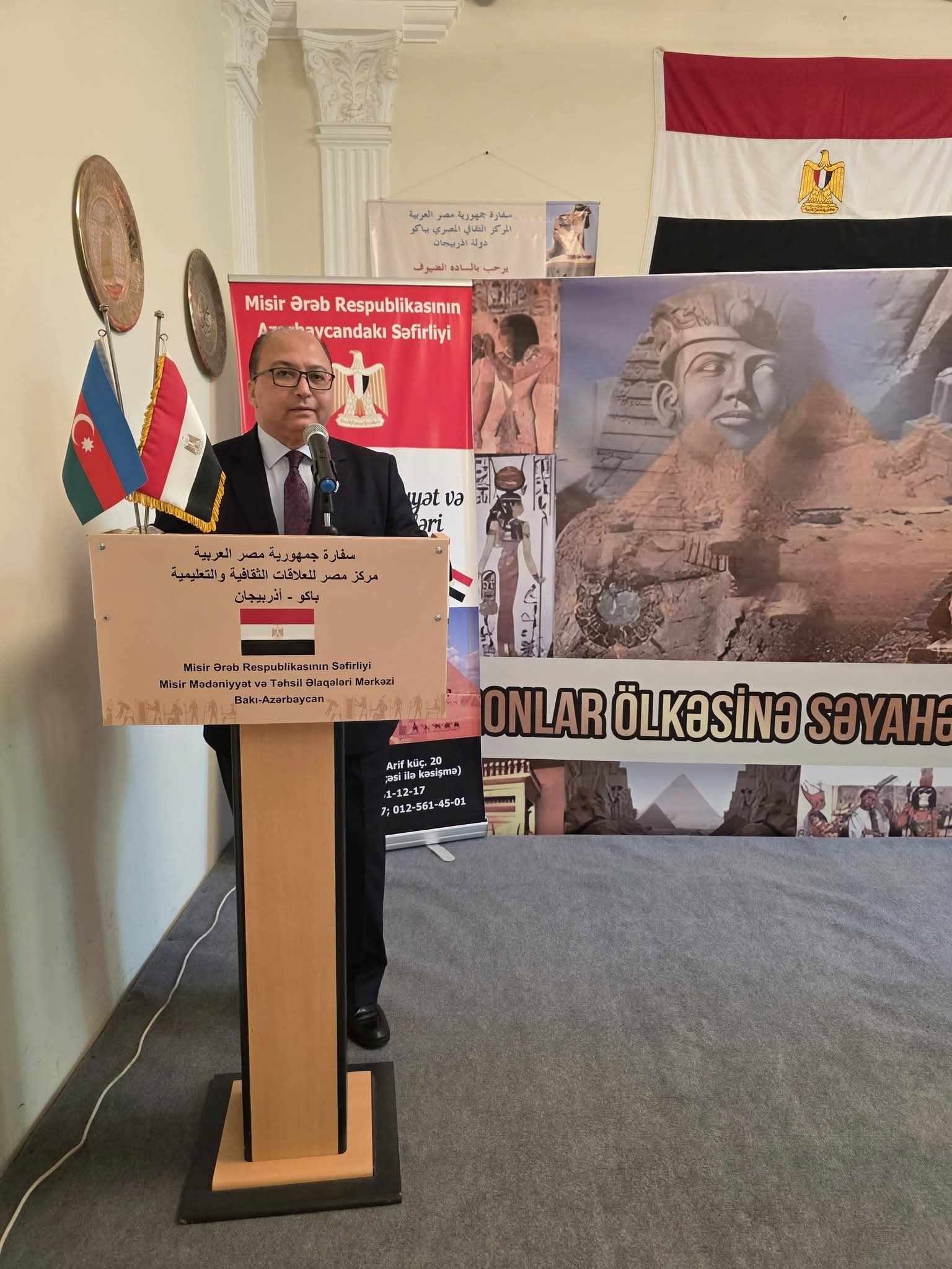 Misir Mədəniyyət Mərkəzində "Sehirli Əllər" adlı rəsm sərgisi keçirilib