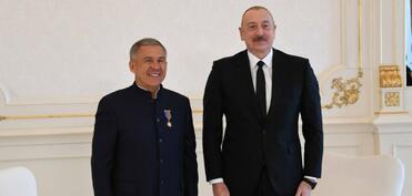Rüstəm Minnixanov Prezident İlham Əliyevi təbrik edib