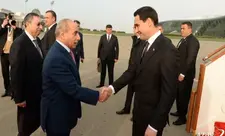 Türkmənistan Prezidenti Sərdar Berdiməhəmmədov Azərbaycana səfərə gəlib