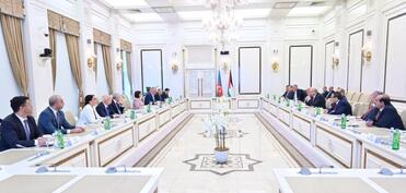 Sahibə Qafarova İordaniya Nümayəndələr Palatasının sədri ilə görüşüb