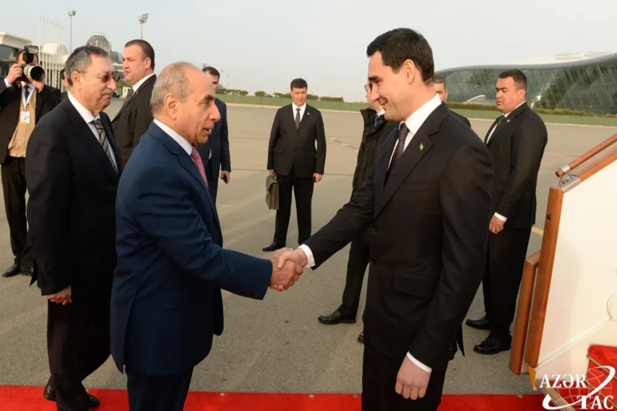 Türkmənistan Prezidenti Sərdar Berdiməhəmmədov Azərbaycana səfərə gəlib