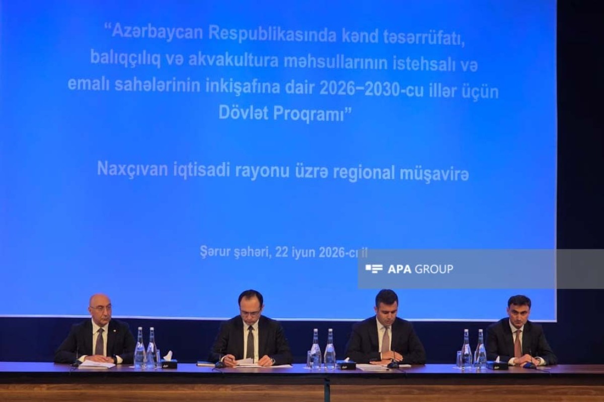 Aqrar sahədə Dövlət Proqramı çərçivəsində Şərurda regional müşavirə keçirilir - FOTO