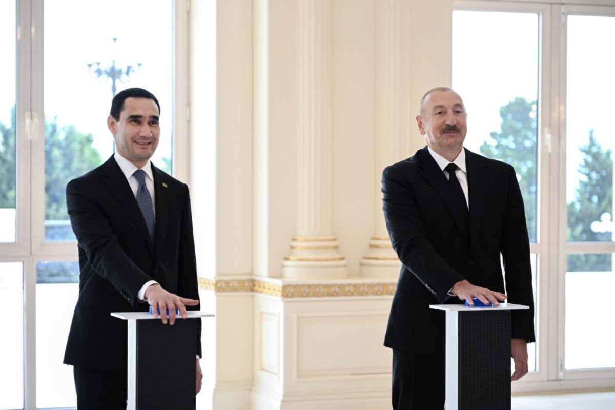 Azərbaycan və Türkmənistan prezidentlərinin iştirakı ilə “Dostlug” tankerinin onlayn formatda hədiyyə olunması mərasimi keçirilib