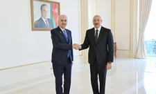 Prezident İlham Əliyev Türkiyə Böyük Millət Məclisinin sədrini qəbul edib