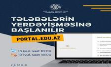 Tələbələrin yerdəyişməsi üzrə sənəd qəbuluna başlanılır