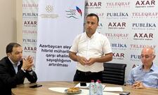 “Azərbaycan əleyhinə hibrid təhdidlərə qarşı əhalinin sayıqlığının artırılması” mövzusunda ictimai müzakirə keçirilib -FOTO