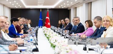 Hakan Fidan Aİ-nin yüksəkvəzifəli rəsmilərini qəbul edib  - FOTO