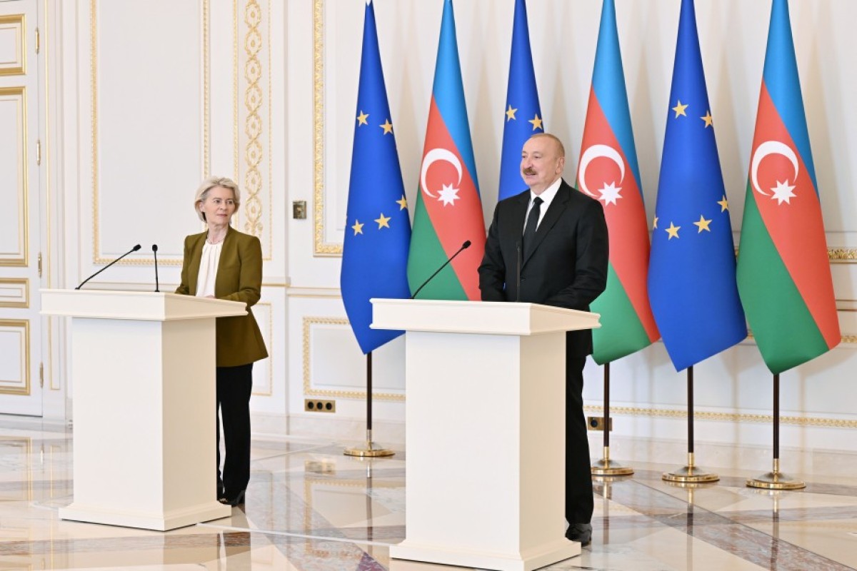 Prezident İlham Əliyev və Ursula fon der Lyayen mətbuata birgə bəyanatlarla çıxış ediblər - YENİLƏNİB