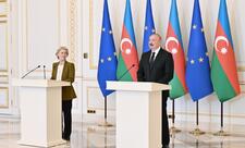Prezident İlham Əliyev və Ursula fon der Lyayen mətbuata birgə bəyanatlarla çıxış ediblər  - YENİLƏNİB