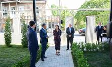Leyla Əliyeva Şəki Şəhər İncəsənət Məktəbində olub