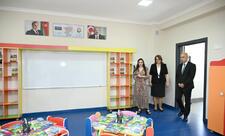 Leyla Əliyeva Yevlaxda məktəb binasının açılışında iştirak edib - FOTO