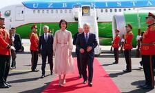 Şavkat Mirziyoyev Gürcüstana səfər edib