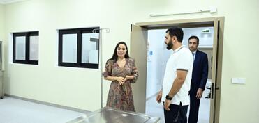 Leyla Əliyeva Yevlaxda Sahibsiz Heyvanlara Qayğı Mərkəzinin regional bölməsinin açılışında iştirak edib