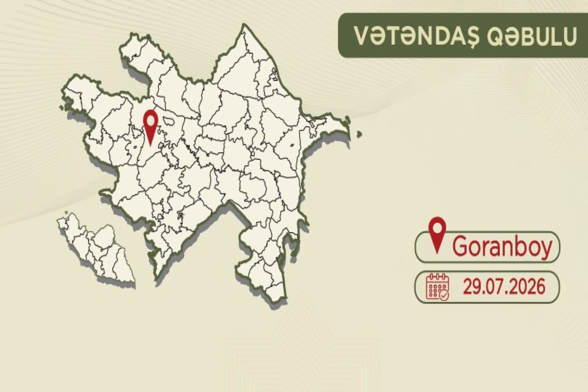 Mürsəl İbrahimov Goranboyda vətəndaşları qəbul edəcək