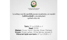 Mədəniyyət naziri Qusarda vətəndaşların müraciətlərini dinləyəcək