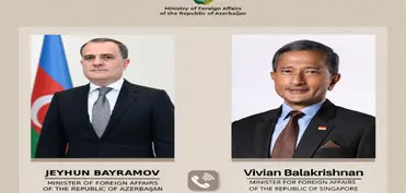 Ceyhun Bayramovla Sinqapur XİN rəhbəri arasında telefon danışığı olub