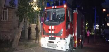 Gəncədə yataqxanada baş verən yanğın söndürülüb - YENİLƏNİB