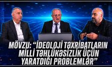 İdeoloji təxribatların milli təhlükəsizlik üçün yaratdığı problemlər