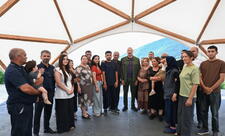 İlham Əliyev Şuşanın Kiçik Qaladərəsi kəndinə qayıdan sakinlərlə görüşdü