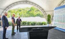Laçında Hoçaz çayının üzərində yerləşən su elektrik stansiyalarının açılışı olub