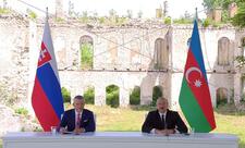 Azərbaycan və Slovakiya prezidentləri Şuşada mətbuata bəyanatlarla çıxış edirlər - CANLI
