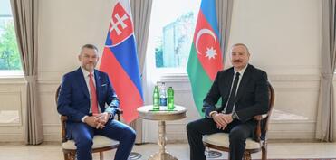 Şuşada Azərbaycan və Slovakiya prezidentlərinin təkbətək görüşü olub