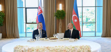 Prezident İlham Əliyevin adından Xankəndidə Slovakiya Prezidentinin şərəfinə rəsmi nahar verilib - FOTO