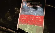 Təbrizdə Güney Azərbaycan siyasi məhbuslarına dəstək məqsədilə plakatlar asılıb