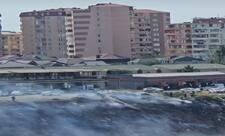 Bakıda açıq ərazidə yanğın başlayıb - FOTO