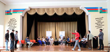 Regionlarda peşəkar teatr dərsləri Qusarda davam edib