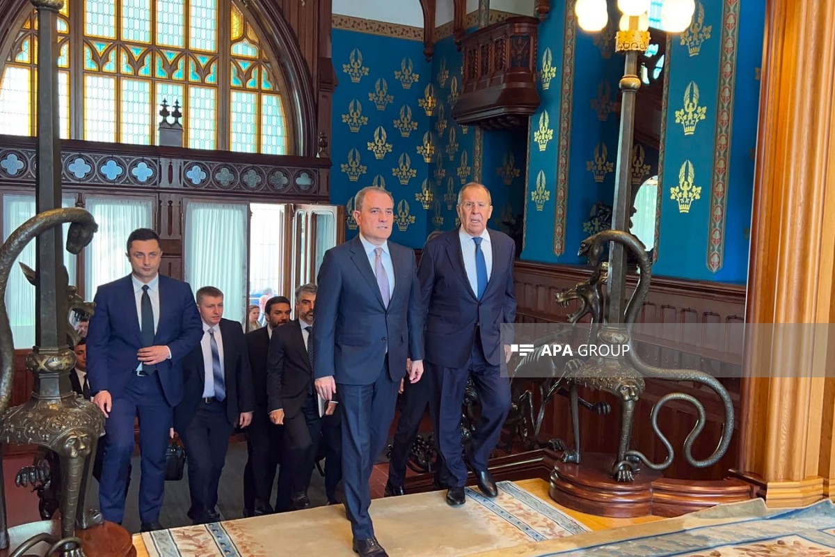 Moskvada Azərbaycan və Rusiya XİN rəhbərlərinin danışıqları başlayıb - FOTO