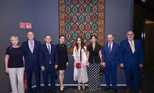 Leyla Əliyeva Budapeştdə "Azərbaycan xalçaları – ənənədən müasir incəsənətə" sərgisinin təqdimatında iştirak edib