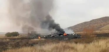 Ankarada təlim helikopteri qəzaya uğradı
