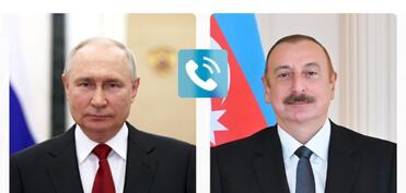 Vladimir Putin Prezident İlham Əliyevə zəng edib