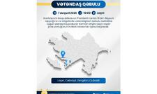 Baş prokuror Laçında vətəndaşları qəbul edəcək
