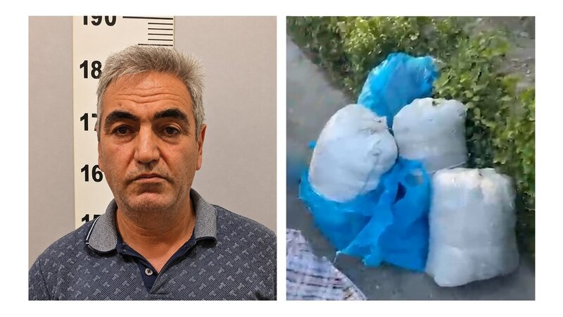Bakıda avtomobildən 45 kiloqramdan çox marixuana aşkarlandı - VİDEO