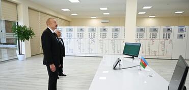 Президент открыл подстанцию Ени Сангачал