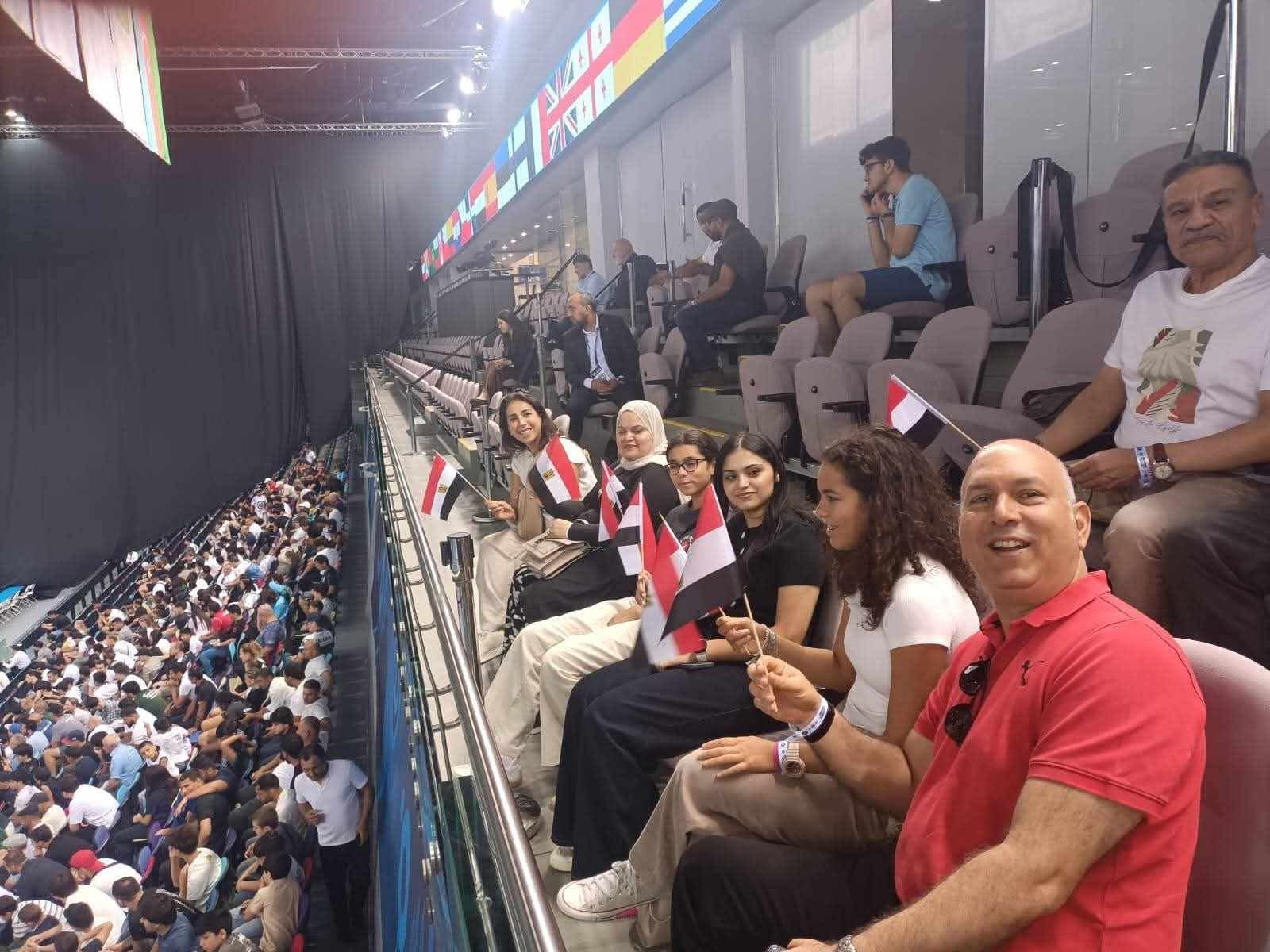 Misirin səfiri xanımı ilə dünya çempionatını izləyib