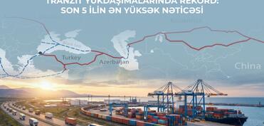 Azərbaycanda tranzit daşımaları son 5 ilin rekord səviyyəsinə çatıb