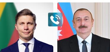 Litva Baş naziri Prezident İlham Əliyevə zəng edib