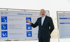 Prezident İlham Əliyev Naxçıvan Sənaye Parkının təməlini qoyub - FOTO / YENİLƏNİB