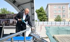 “Naxçıvan” Mehmanxana Kompleksinin təməli qoyulub - FOTO