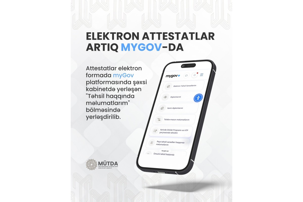 MÜTDA: 300 min məzunun attestatı elektron formada hazırlanıb
