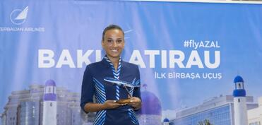 AZAL Atırauya ilk reysini həyata keçirib - FOTO