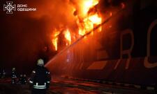 Rusiya Çornomorsk limanında yanacaq çənlərini vurub