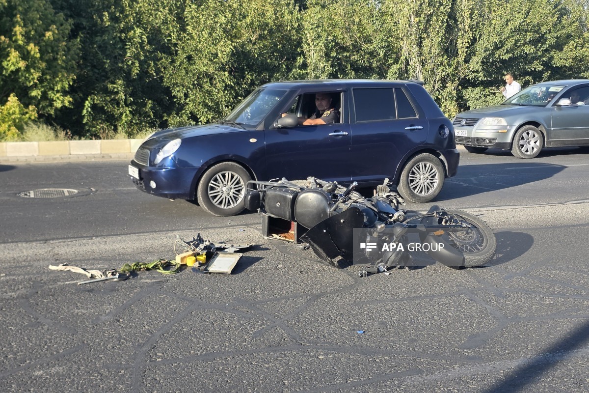 Naxçıvanda "Chevrolet" iki motosikletlə toqquşub, 3 nəfər xəsarət alıb