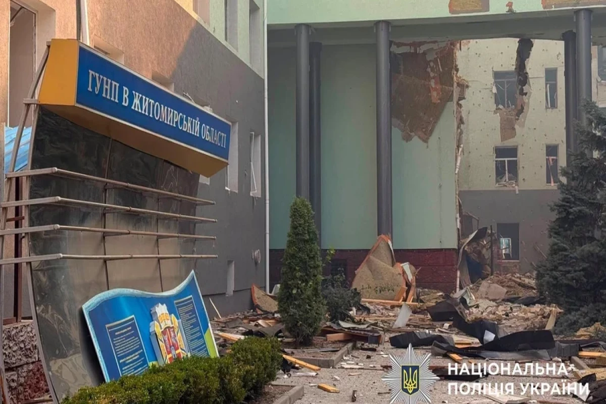 Rusiya ordusu Jitomiri reaktiv dronlarla vurub: 2 polis ölüb, azı 10 yaralı var