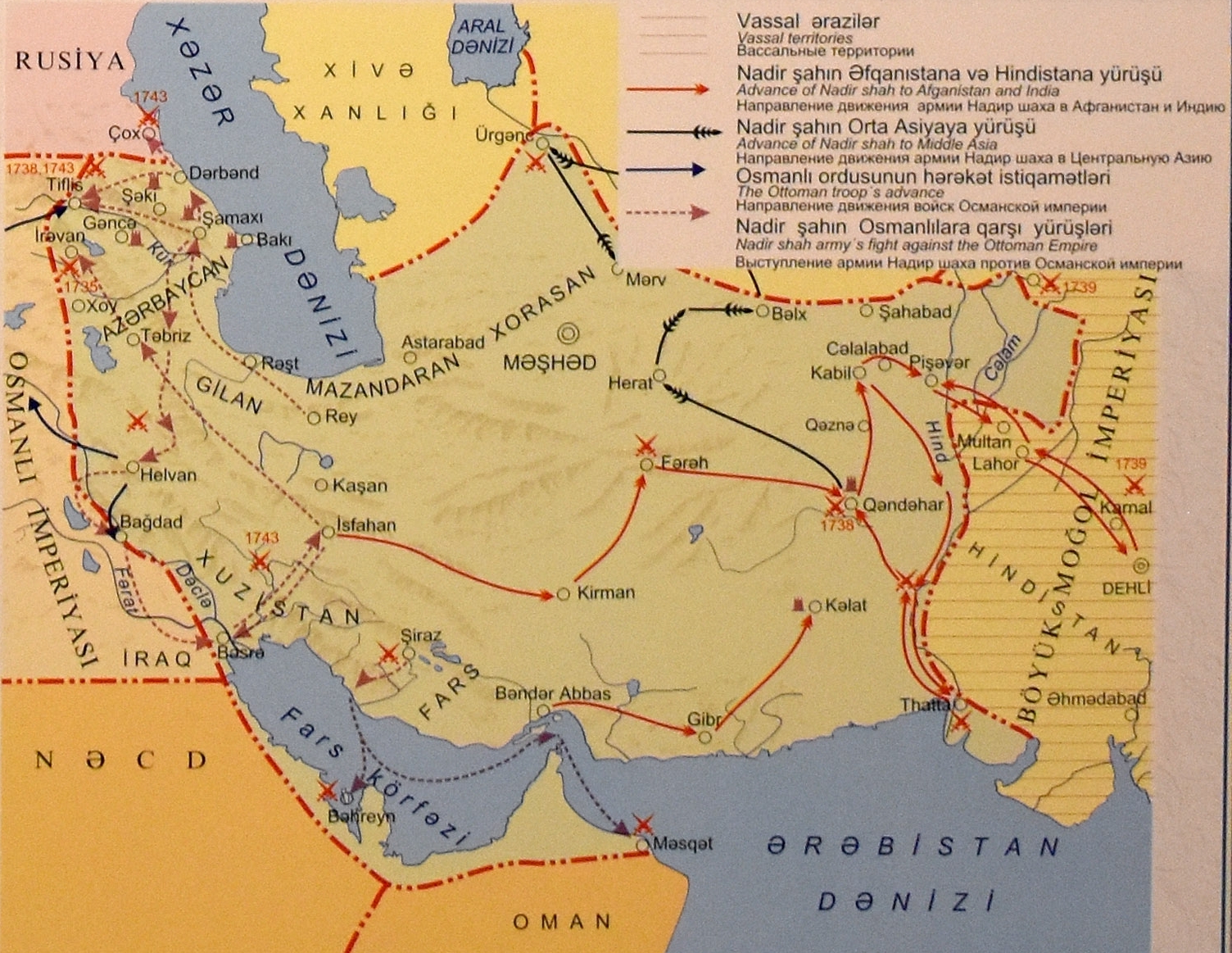 Azərbaycan tarixinin ən böyük imperiyasının xəritəsi